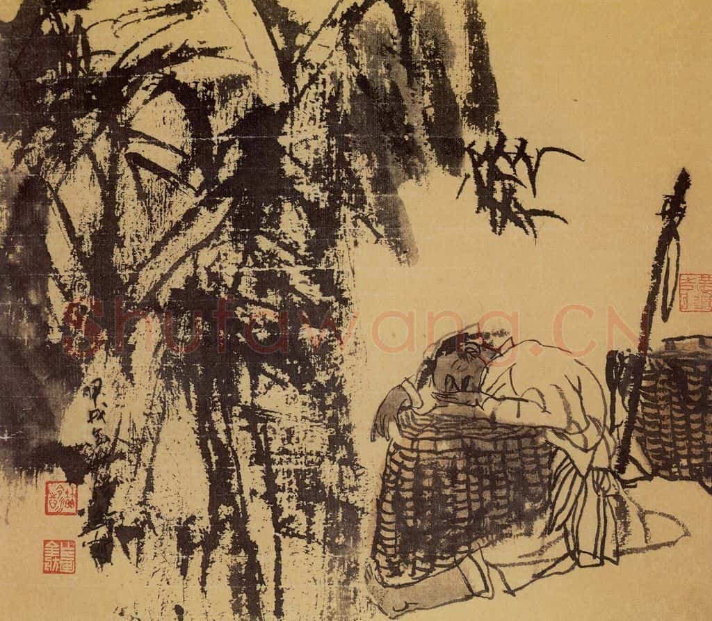 1994年 杜滋龄《蕉林中》书画作品
