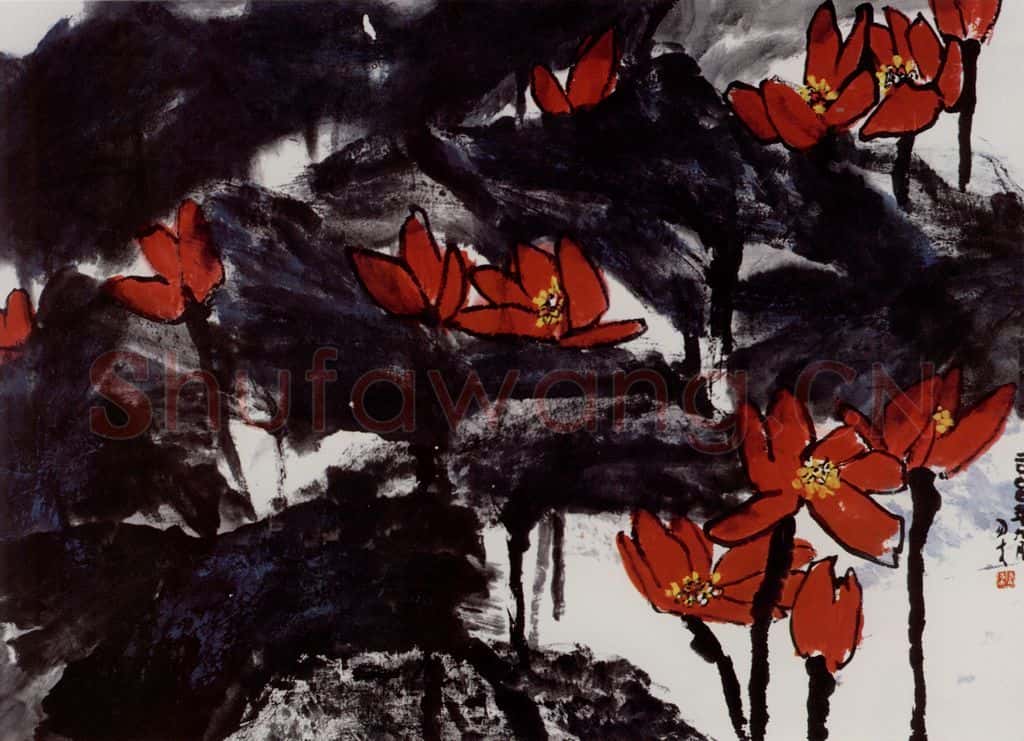 2000年 隋易夫《晴日弄姿》书画作品