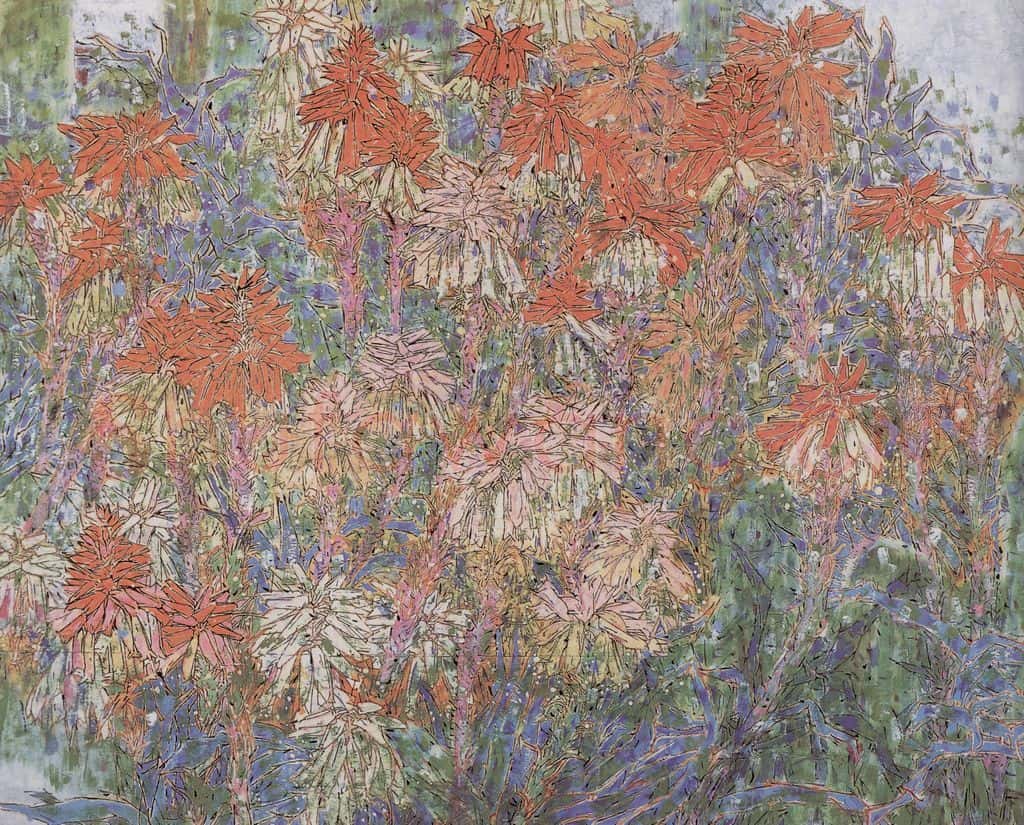 1996年 郭怡孮《南岛晨光》书画作品