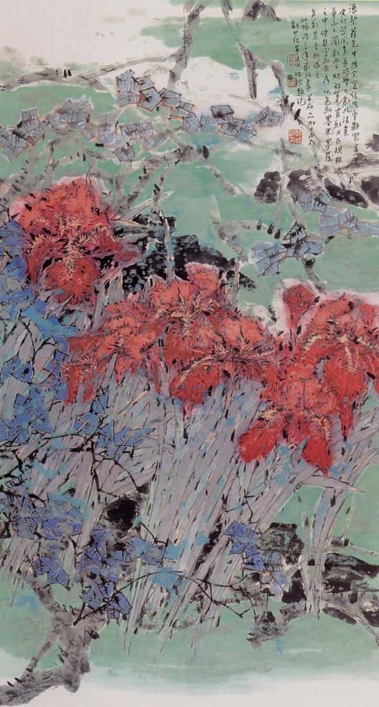 2001年 郭怡孮《浓妆》书画作品