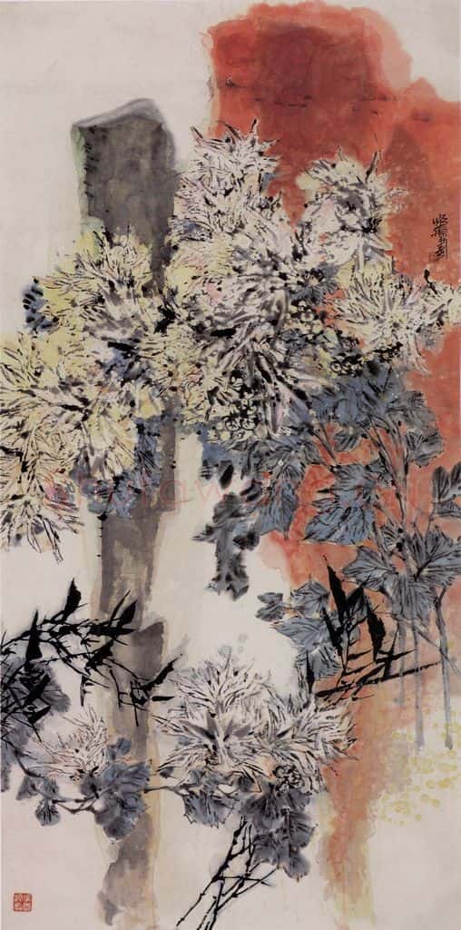 1986年 郭怡孮《秋光烂漫》书画作品