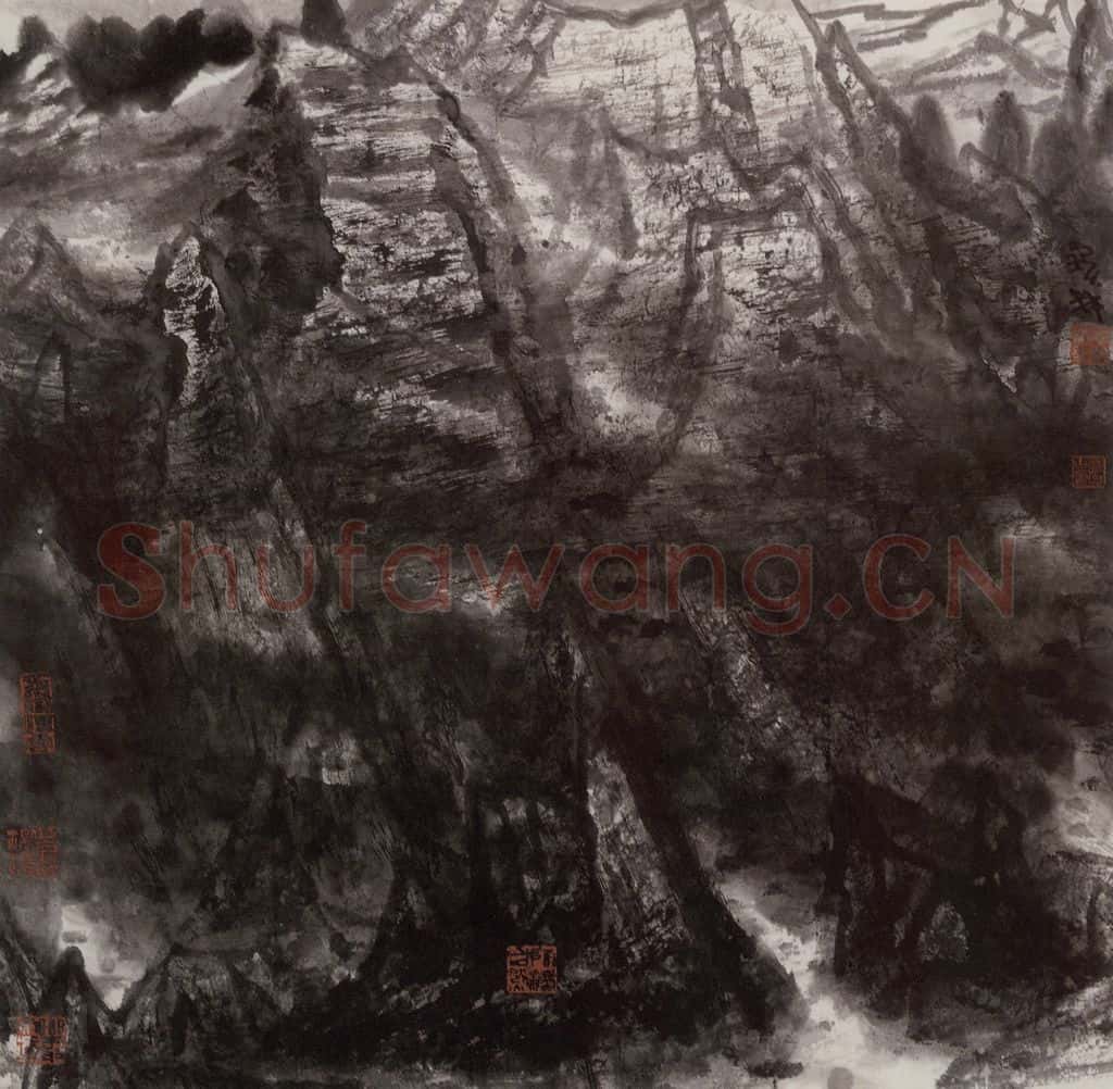 2002年 李宝林《西疆风骨》书画作品