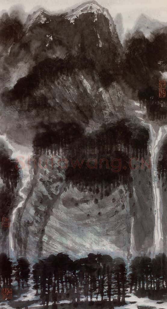 2001年 李宝林《莽莽帕米尔》书画作品
