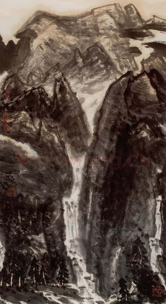 2001年 李宝林《莽莽帕米尔》书画作品
