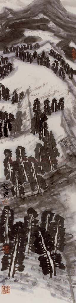 2002年 李宝林《情系帕米尔》书画作品