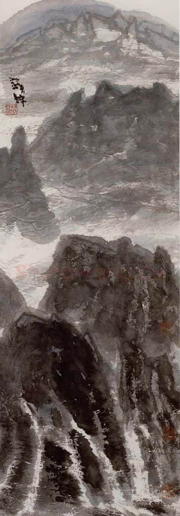 2003年 李宝林《仰望葱岭》书画作品