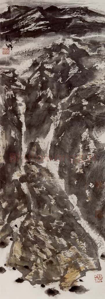 2003年 李宝林《仰望葱岭》书画作品