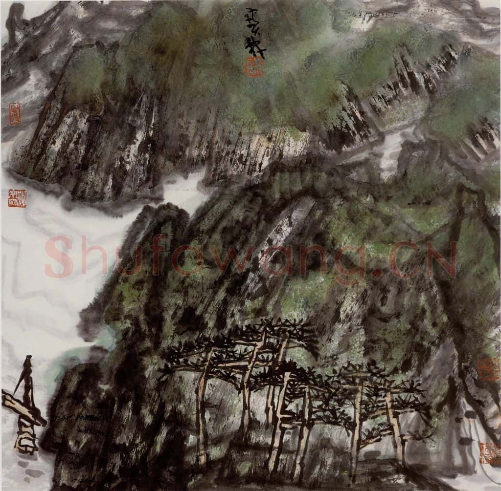 2003年 李宝林《松风》书画作品