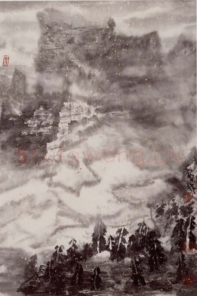 2004年 李宝林《水墨实验》书画作品