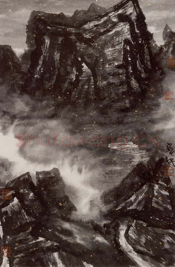 2004年 李宝林《水墨实验》书画作品