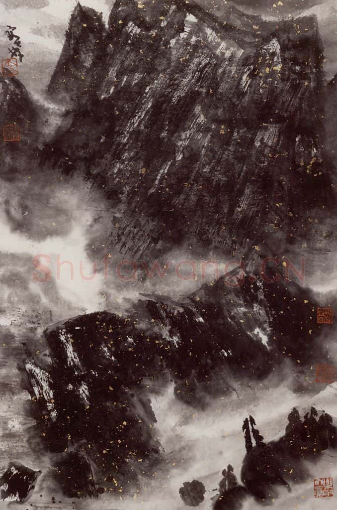 2004年 李宝林《水墨实验》书画作品