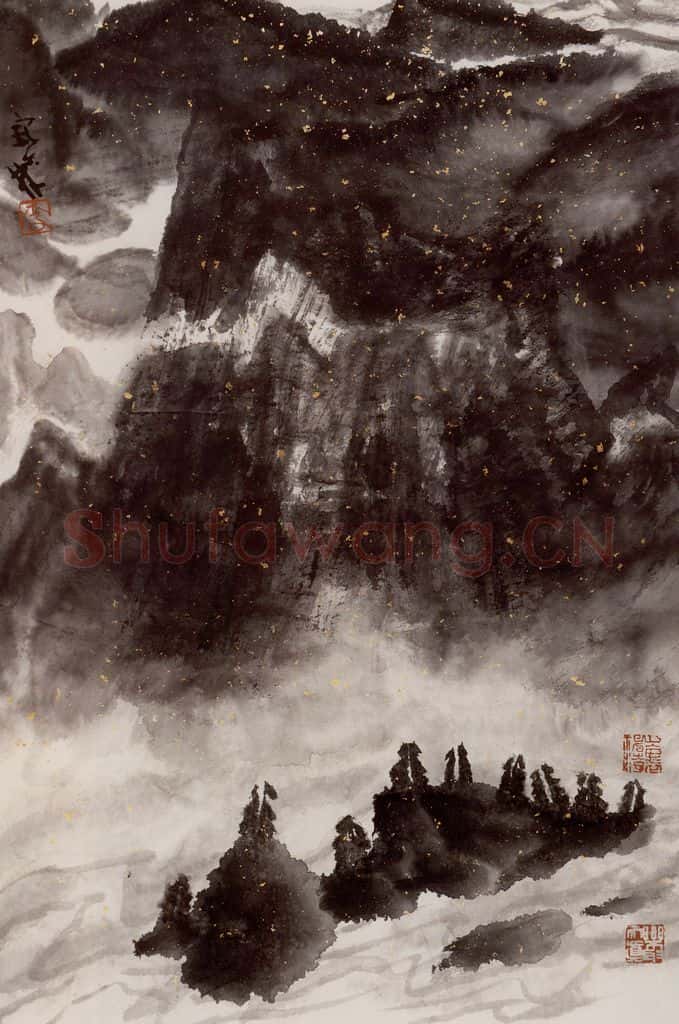 2004年 李宝林《水墨实验》书画作品