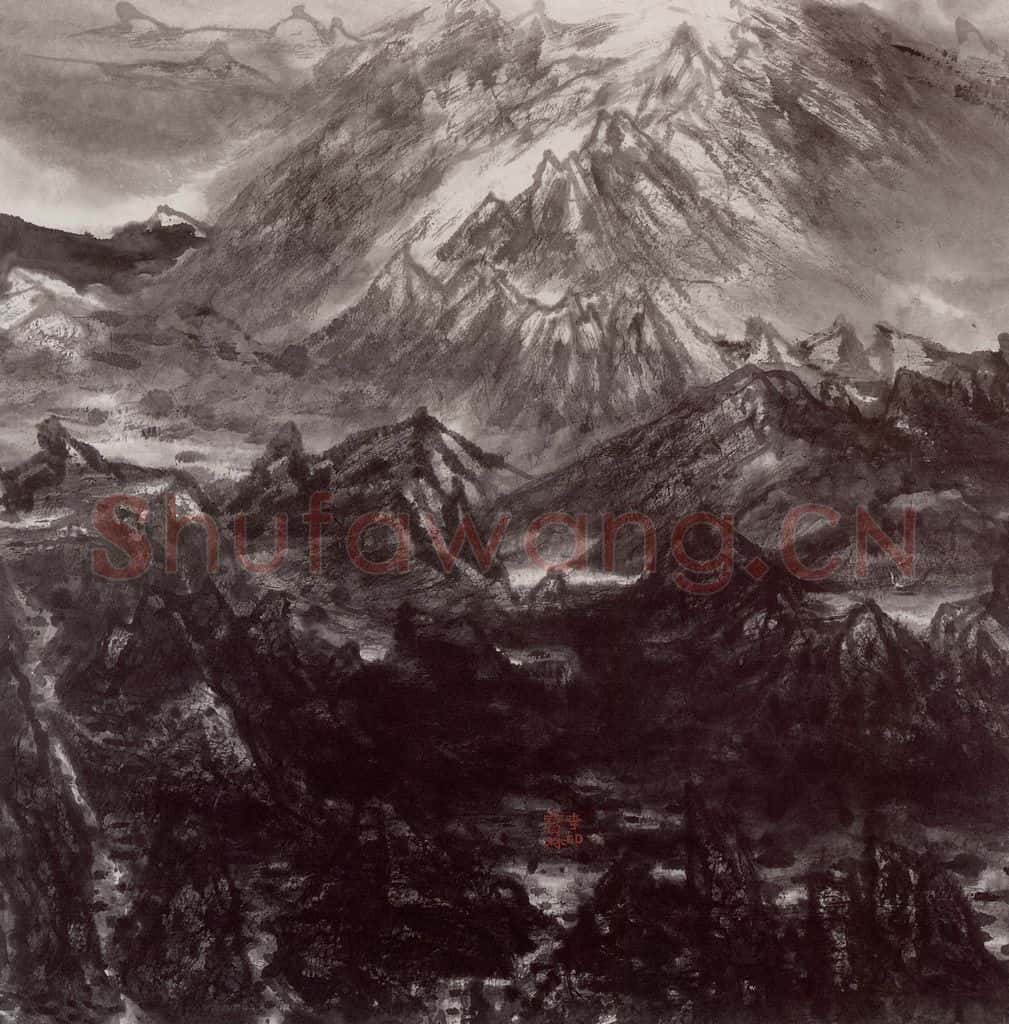 2001年 李宝林《西疆风骨》书画作品
