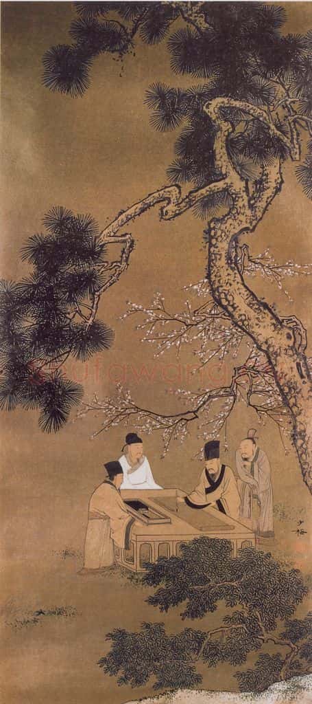 近现代 陈少梅《高士条屏》书画作品