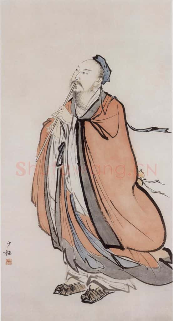 近现代 陈少梅《高士图》书画作品
