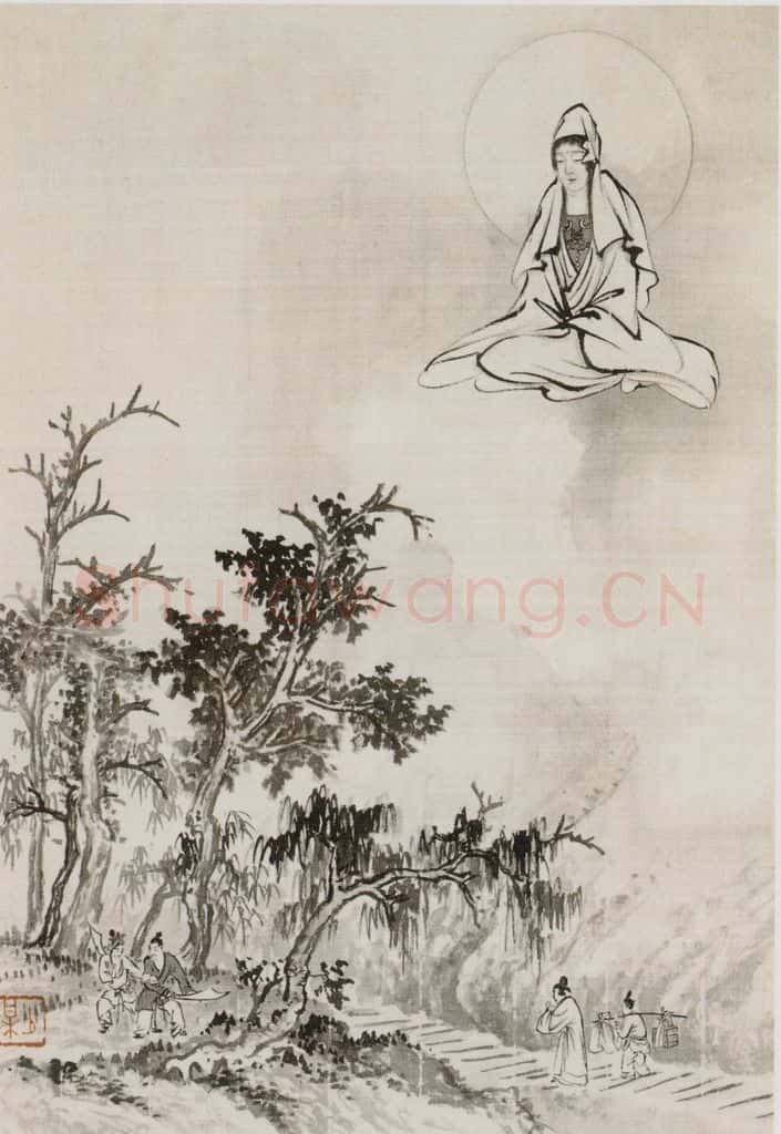近现代 陈少梅《观音图册》书画作品