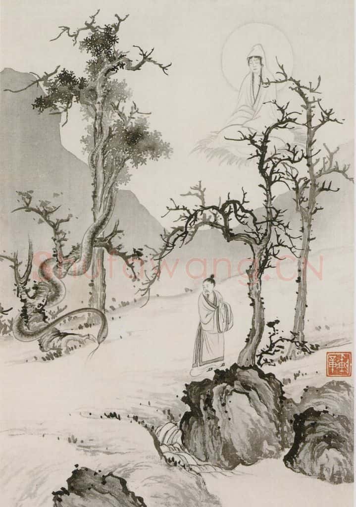 近现代 陈少梅《观音图册》书画作品