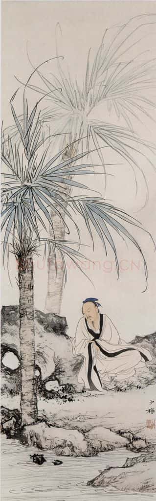 近现代 陈少梅《四条屏》书画作品