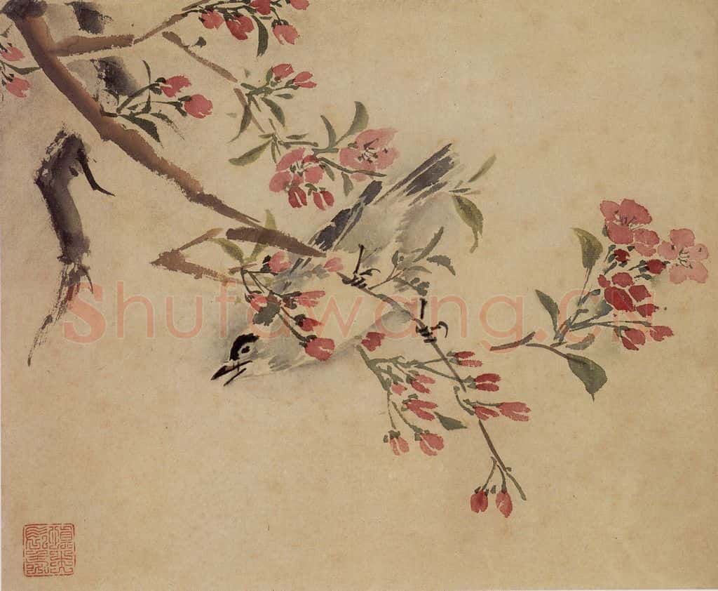 1940年 汪慎生 临孙隆花鸟册页 书画作品