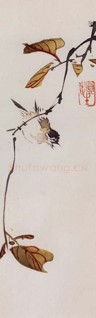 1956年 汪慎生《花鸟草虫书签》书画作品