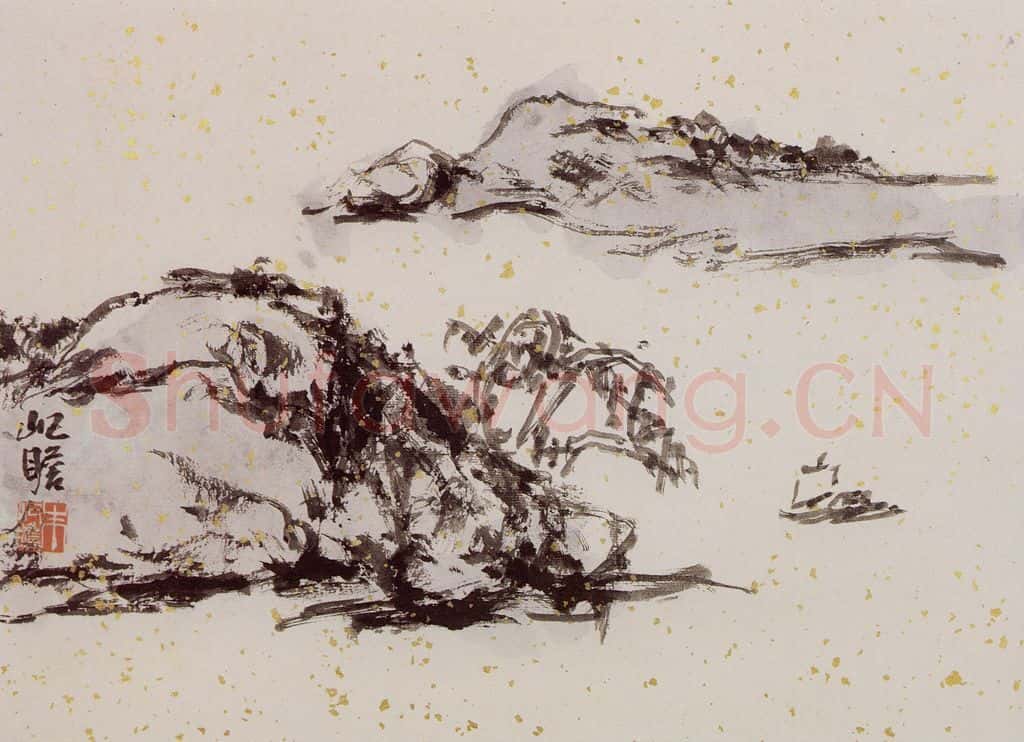 1991年 朱屺瞻《山水册》书画作品