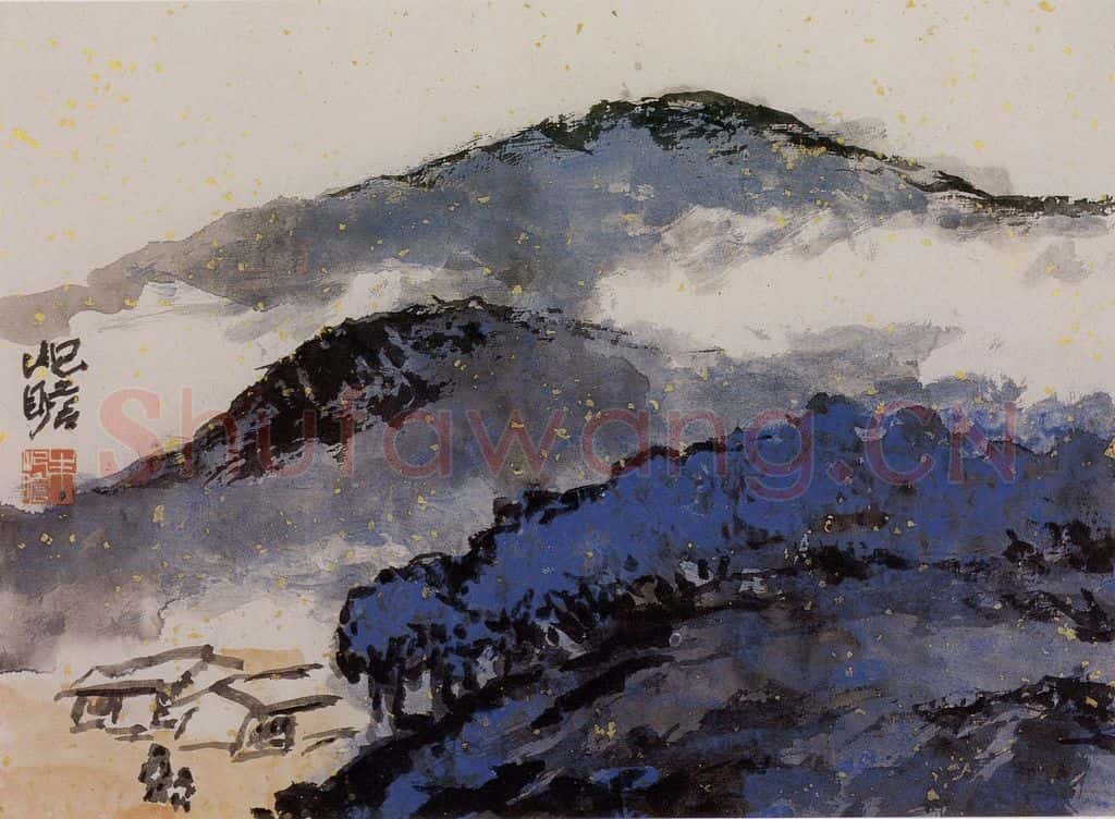 1991年 朱屺瞻《山水册》书画作品