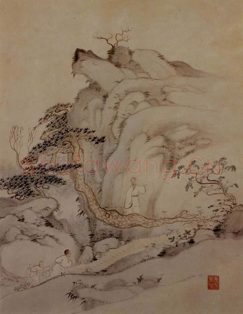 明末清初 石涛 黄山图册21开 书画作品