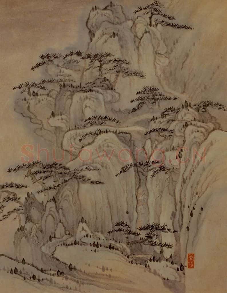 明末清初 石涛 黄山图册21开 书画作品