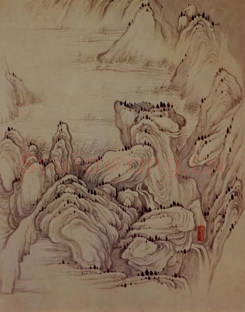 明末清初 石涛 黄山图册21开 书画作品