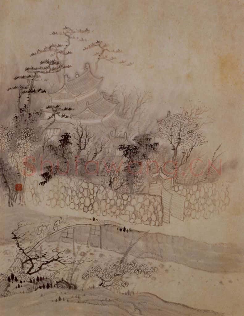 明末清初 石涛 黄山图册21开 书画作品