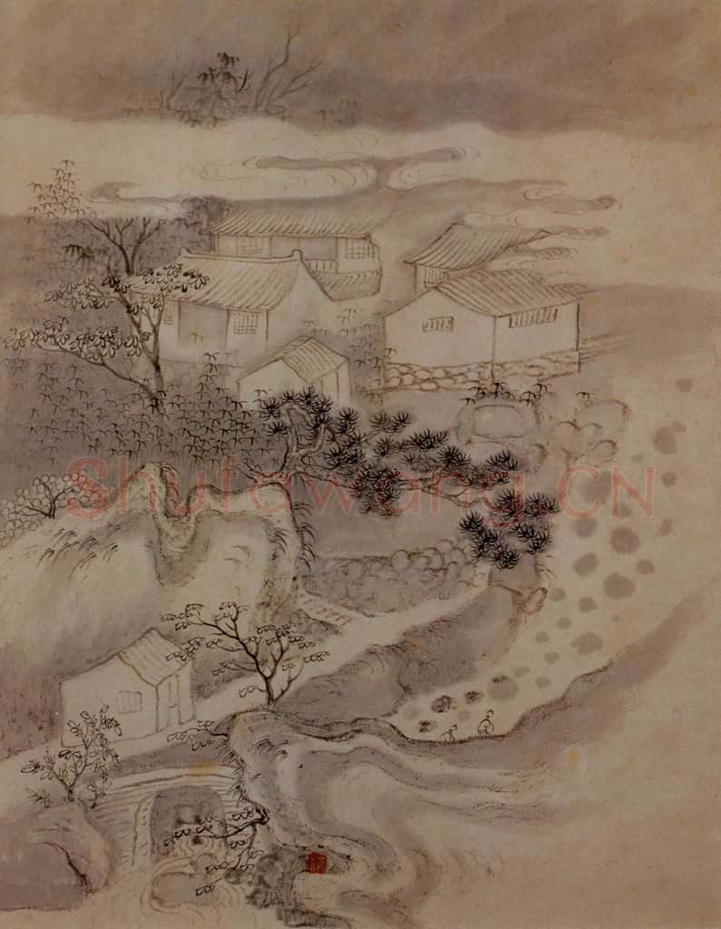 明末清初 石涛 黄山图册21开 书画作品