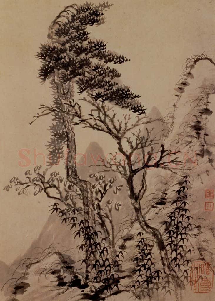 明末清初 石涛 金山龙游寺图册 书画作品