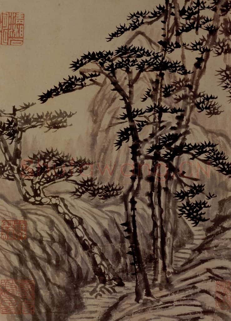 明末清初 石涛 金山龙游寺图册 书画作品