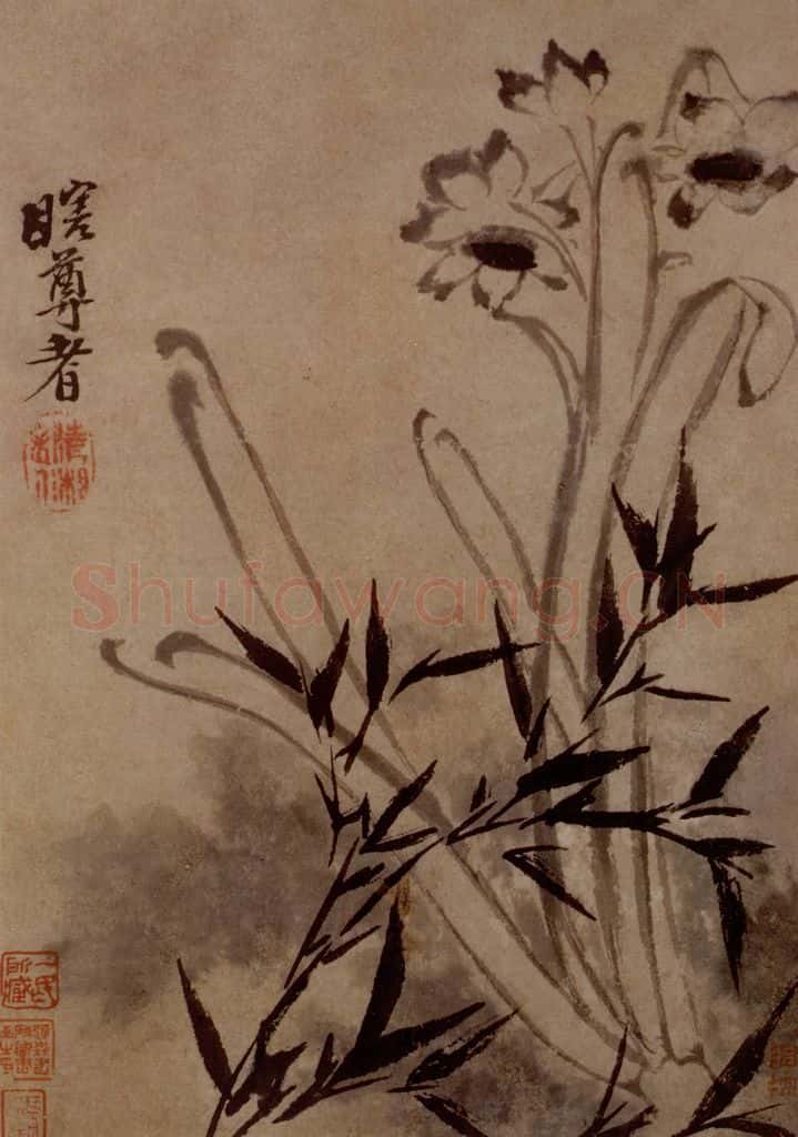 明末清初 石涛 花卉图册 书画作品