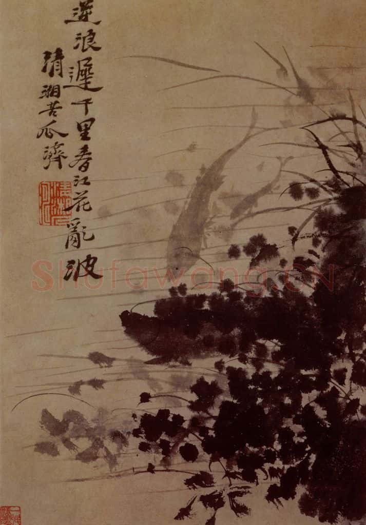 明末清初 石涛 花卉图册 书画作品