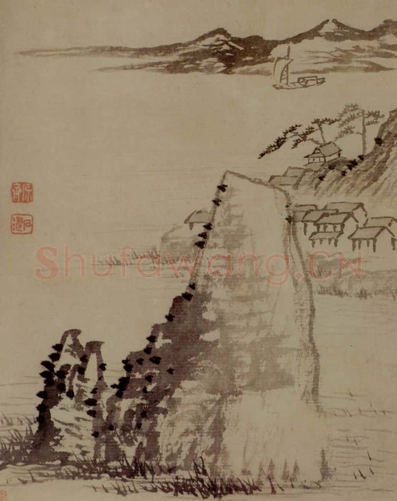 明末清初 石涛 山水10开 书画作品