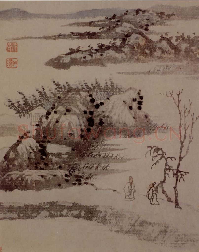 明末清初 石涛 山水10开 书画作品