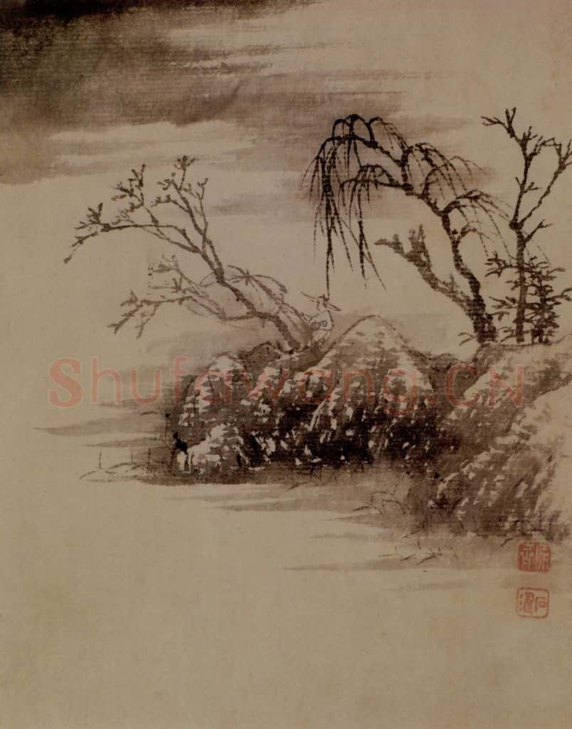 明末清初 石涛 山水10开 书画作品