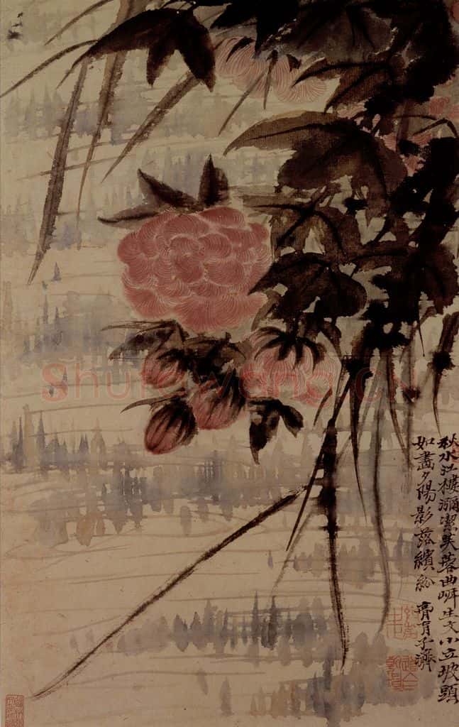 明末清初 石涛 山水花卉8开 书画作品