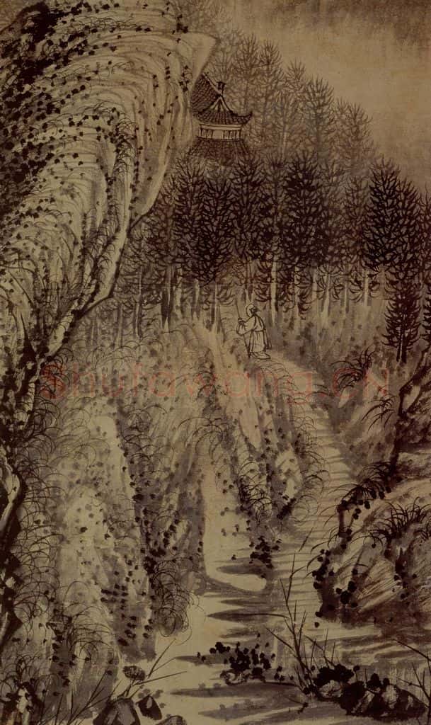明末清初 石涛 山水 书画作品