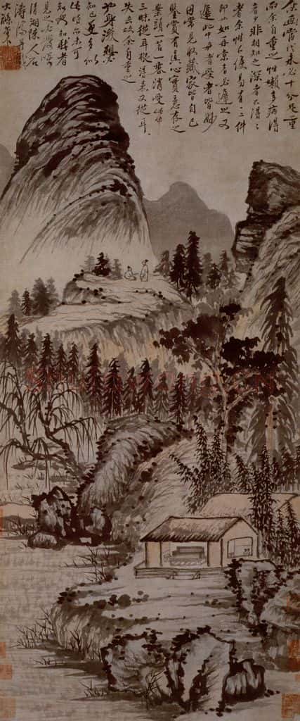 明末清初 石涛 山水 书画作品