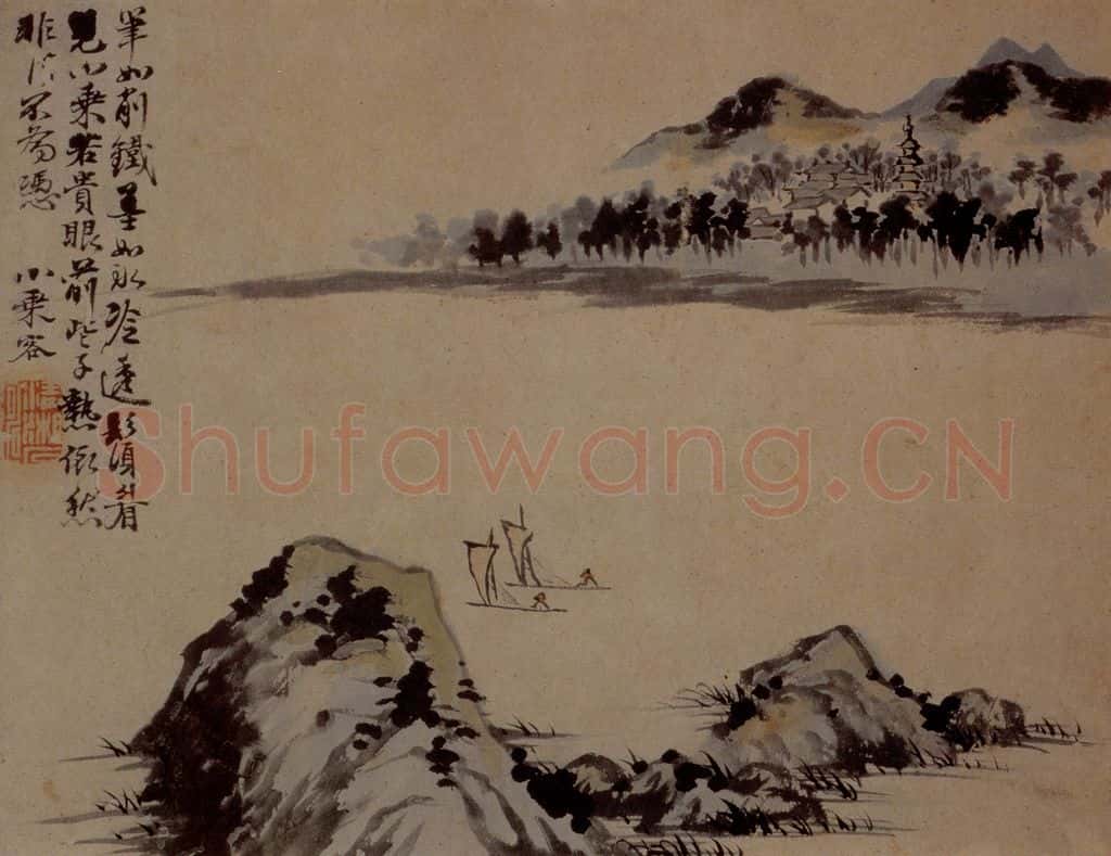 明末清初 石涛 山水10开 书画作品
