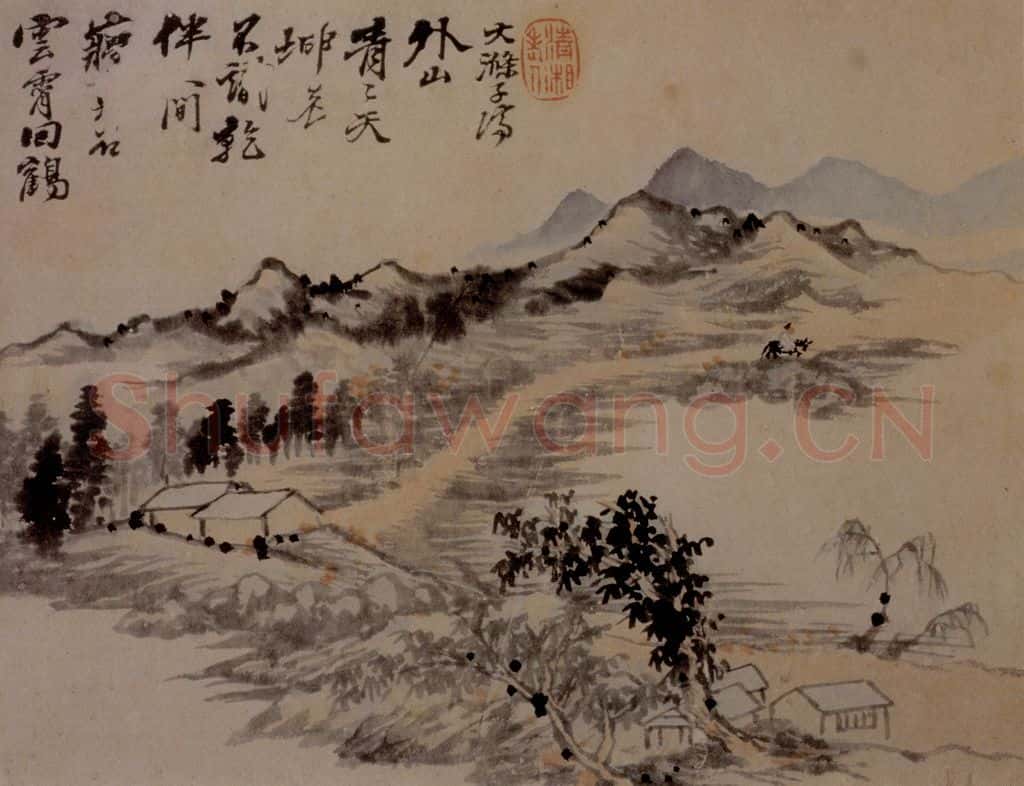 明末清初 石涛 山水10开 书画作品