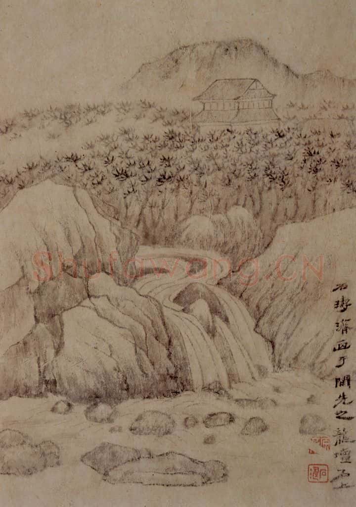 明末清初 石涛 山水花卉册 书画作品