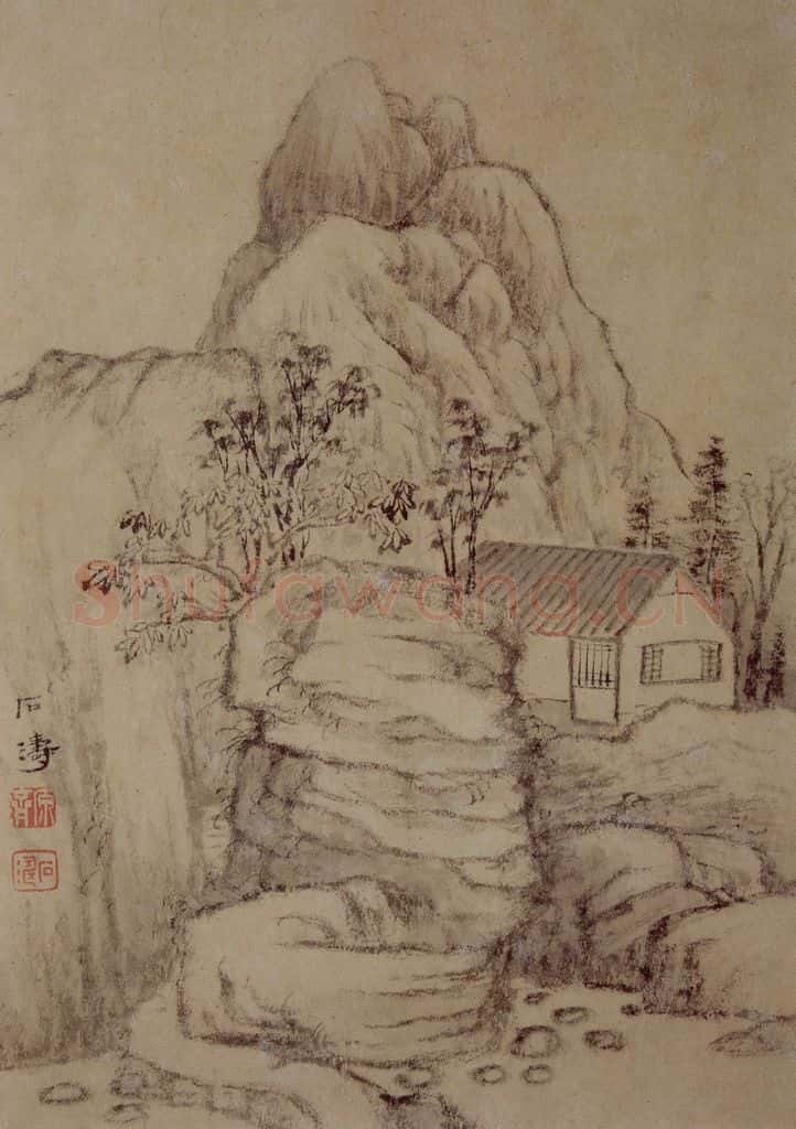 明末清初 石涛 山水花卉册 书画作品