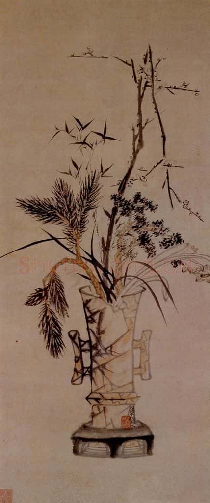 明末清初 石涛 六君子图 书画作品