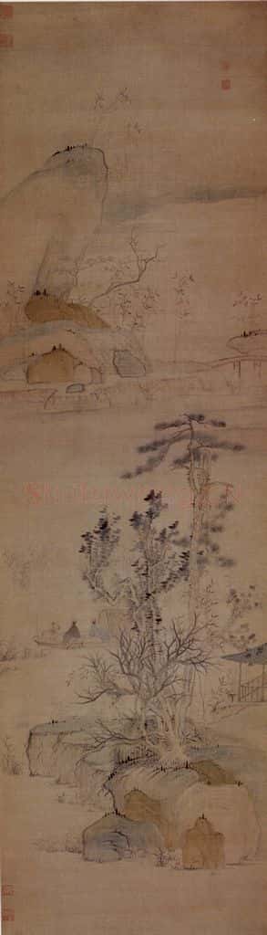 明末清初 石涛 十二条屏 书画作品