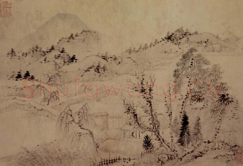 1695年 石涛《山水册8开》书画作品