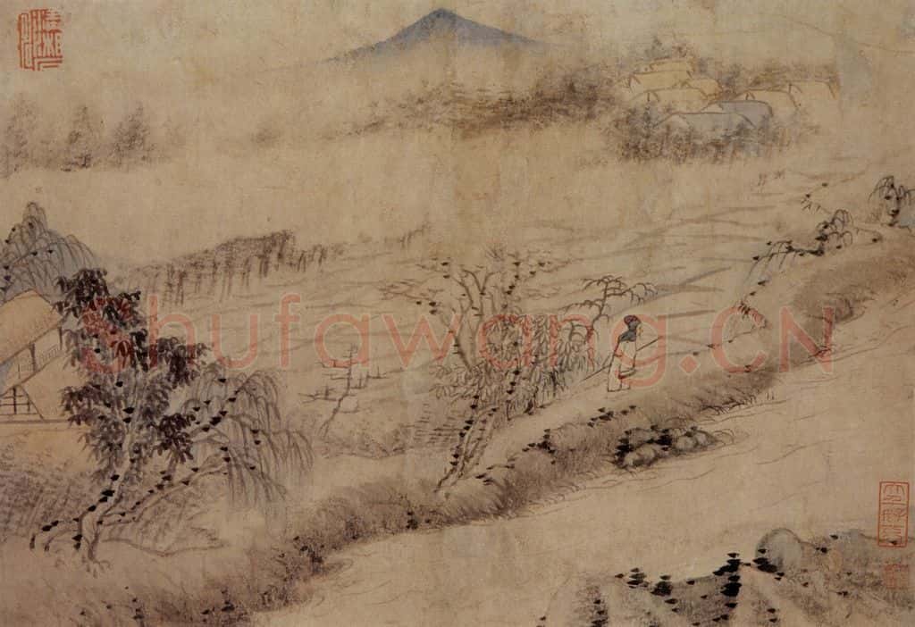 1695年 石涛《山水册8开》书画作品