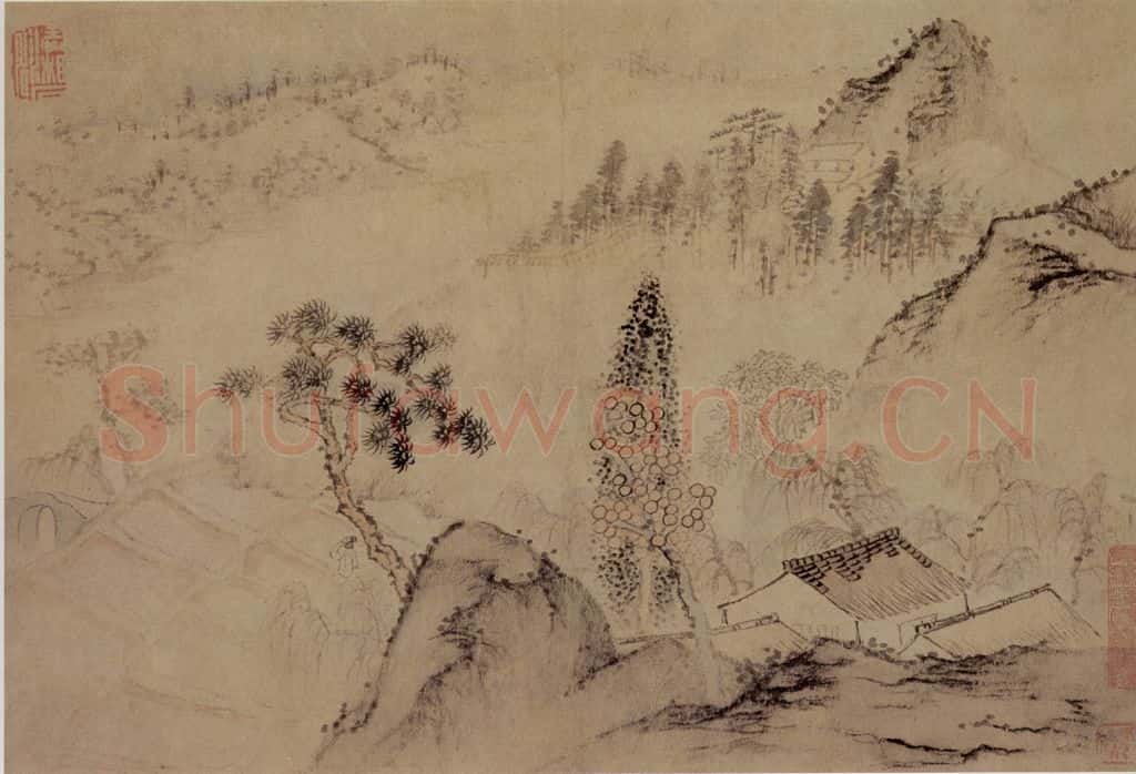 1695年 石涛《山水册8开》书画作品